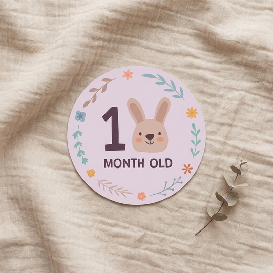 Baby Monthly Cards | 1–12 Month Photo Props | Baby Shower Set for New Parents