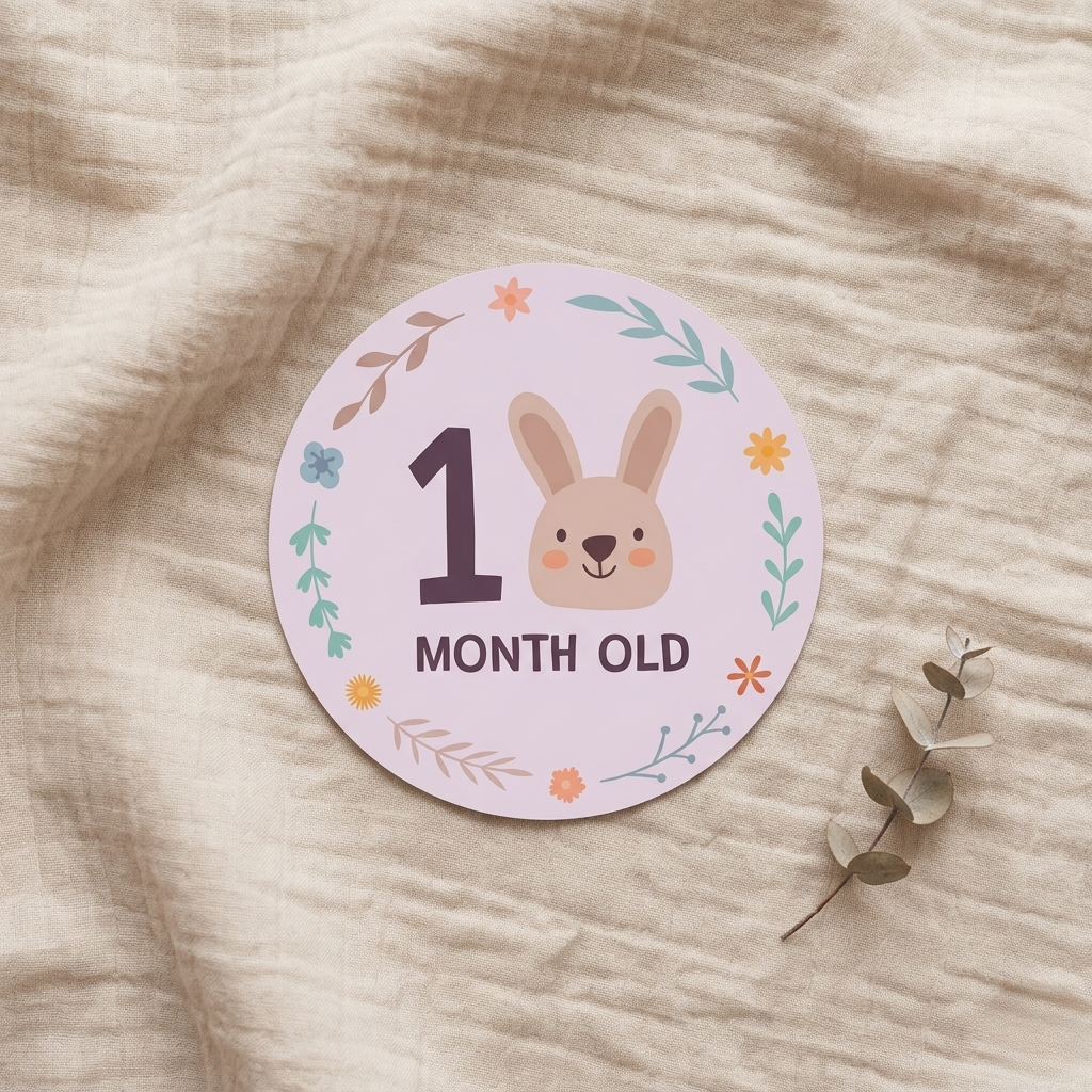 Baby Monthly Cards | 1–12 Month Photo Props | Baby Shower Set for New Parents
